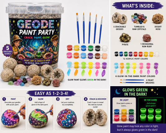 Earth Blings Geode Paint Party