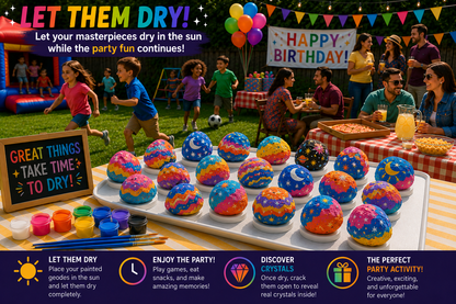Earth Blings Geode Paint Party