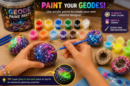 Earth Blings Geode Paint Party