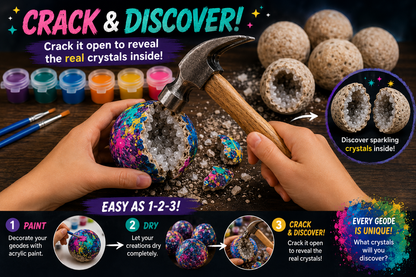 Earth Blings Geode Paint Party